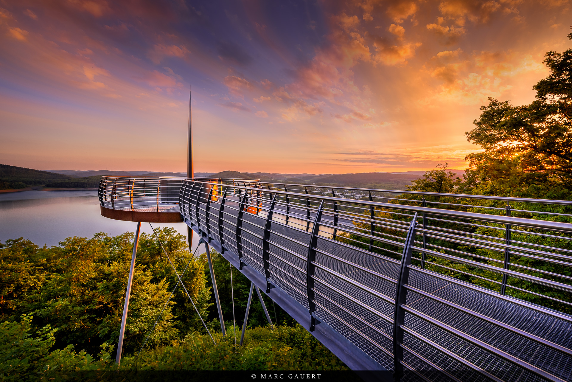 Sonnenuntergang am Biggeblick