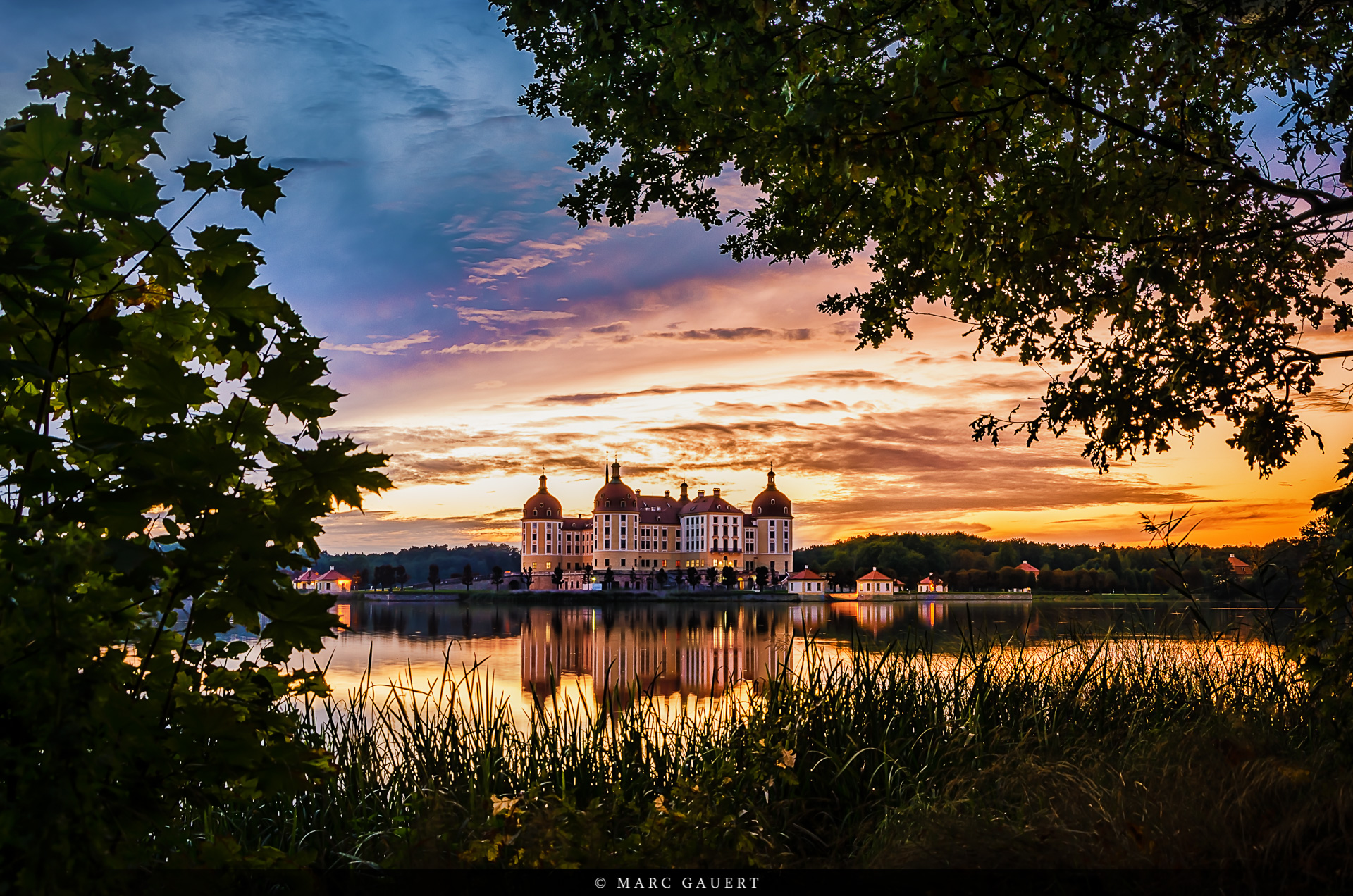 Schloss Moritzburg zur blauen Stunde