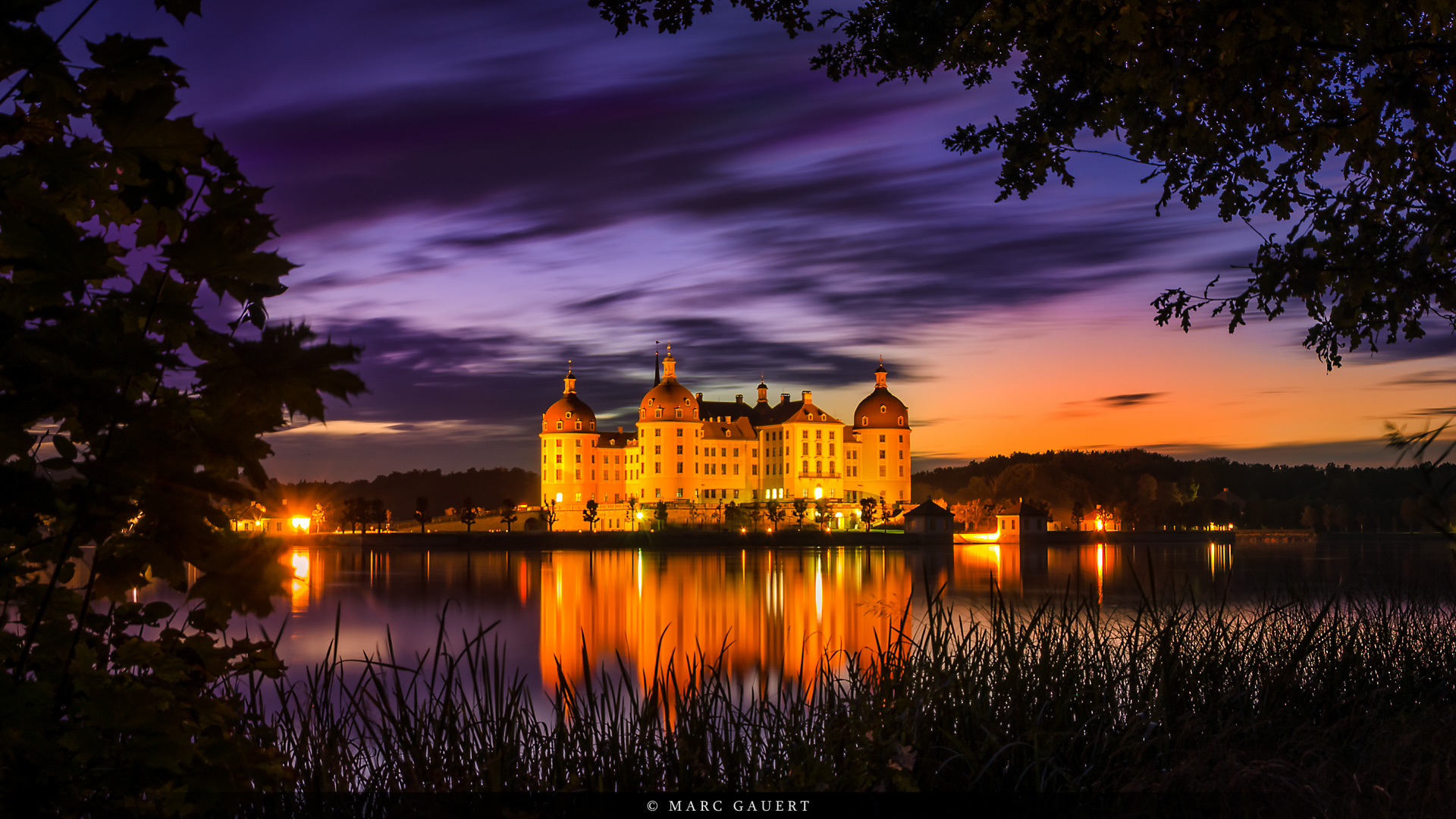 Schloss Moritzburg zur blauen Stunde