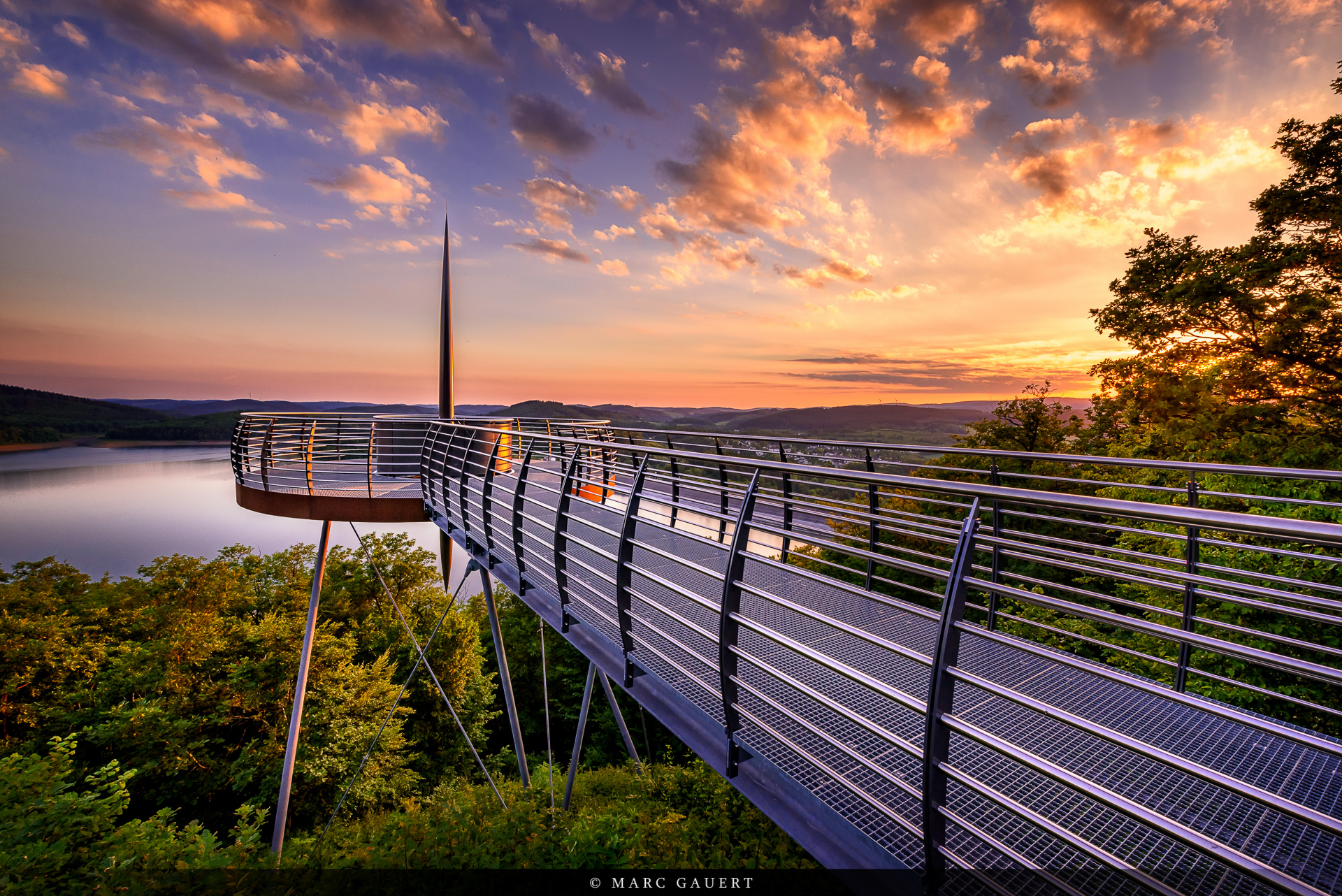 Sonnenuntergang am Biggeblick